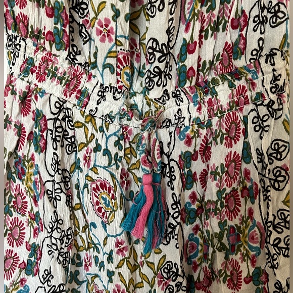 NWT MSRP $84 RAGA Sydney Pom-pom Romper In Floral Print - Size Large - Picture 2 of 8